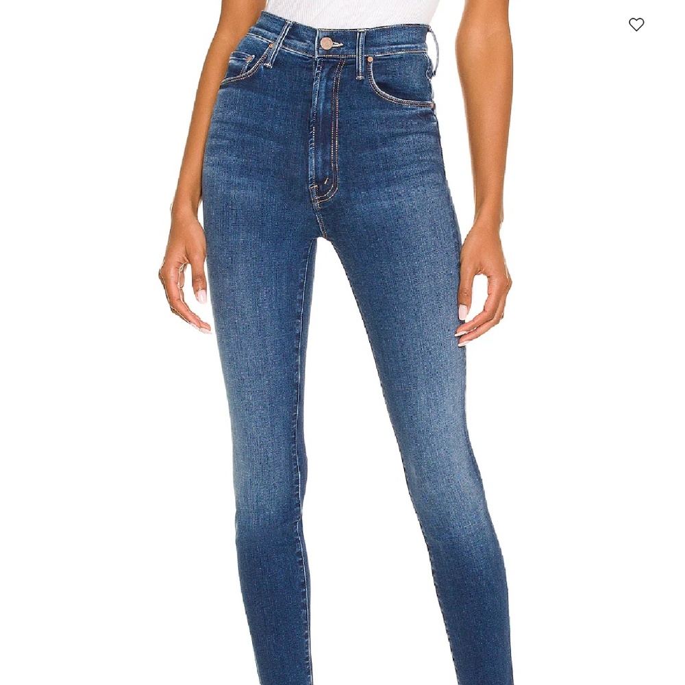 Mother - High Waisted Rail Ankle Fray Sz 28